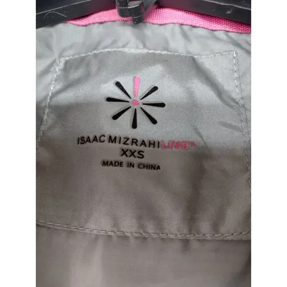 Isaac Mizrahi Live Women's Gray Sleeveless Zip Puffer Vest Jacket XXS USED - Picture 2 of 6